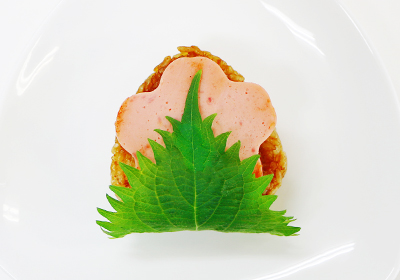 花ソーセージの焼きおにぎり