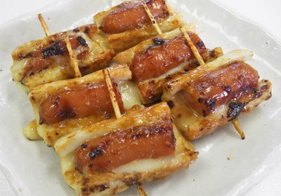 ウインナーのチーズちくわ巻き