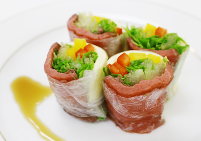 ローストビーフの生春巻き